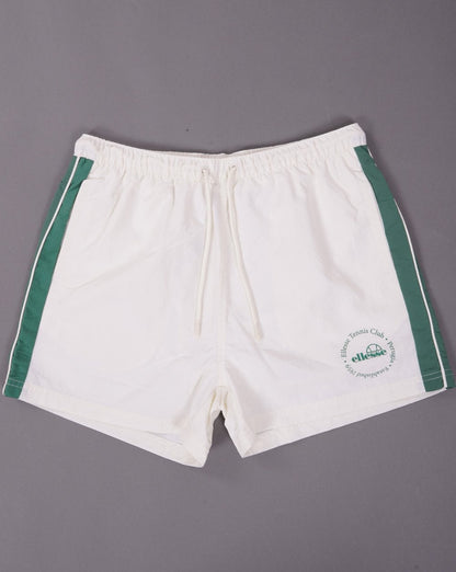 Ellesse – Tenios – Badeshorts in Off-White