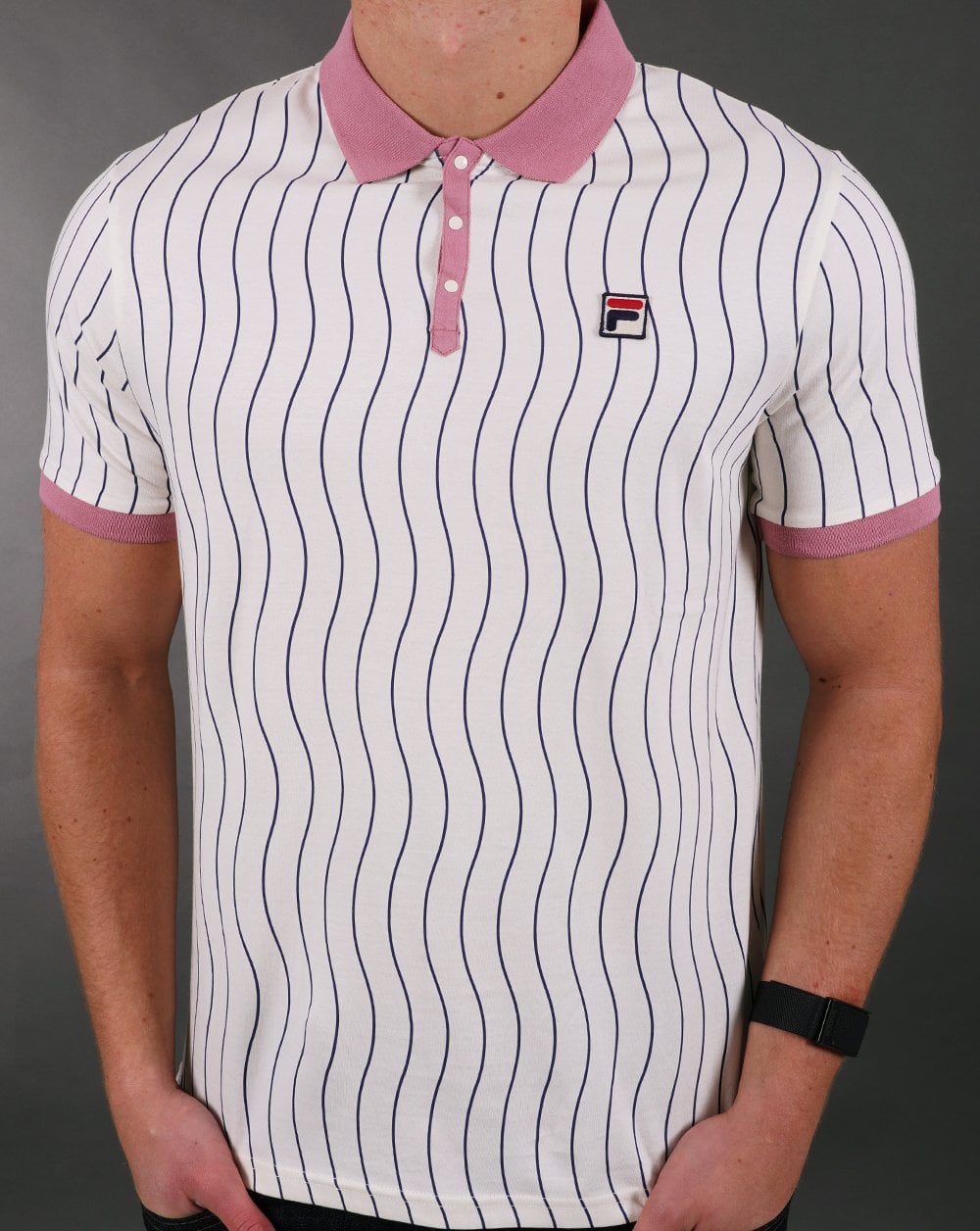 Fila Vintage Ellery Poloshirt Off White