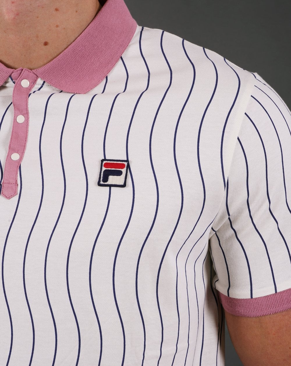 Fila Vintage Ellery Poloshirt Off White