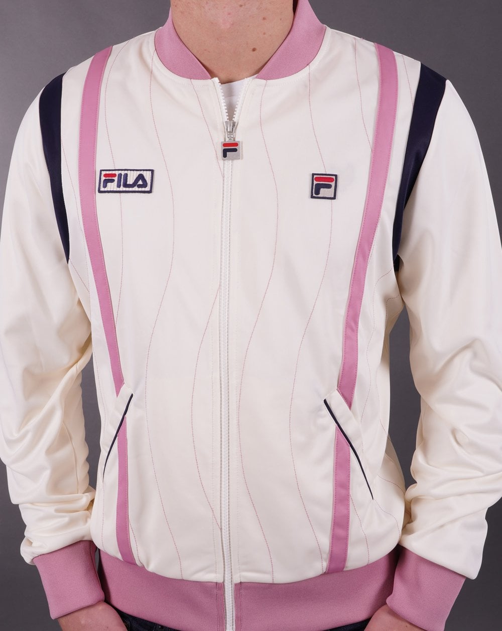 Fila Vintage Settanta Wave Mk4 Trainingsjacke Off-White