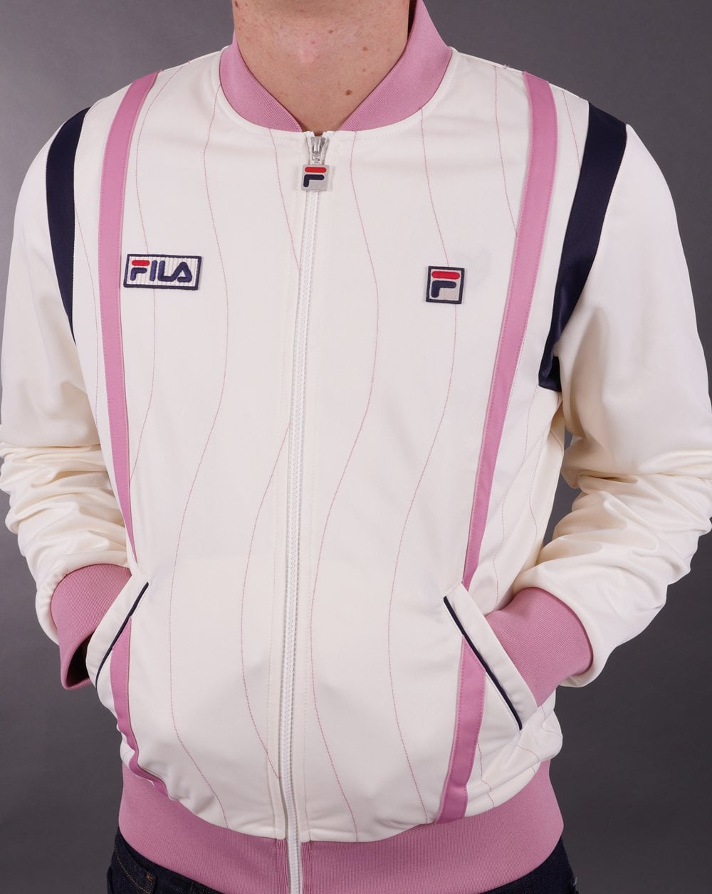 Fila Vintage Settanta Wave Mk4 Trainingsjacke Off-White