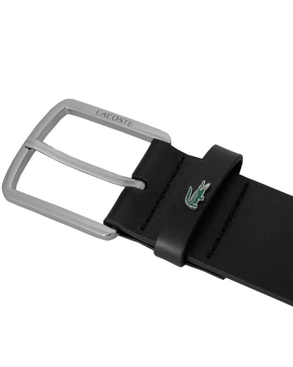 Lacoste Ledergürtel Schwarz