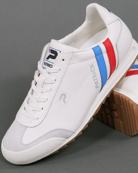 Patrick Original Trainers White Blue Red