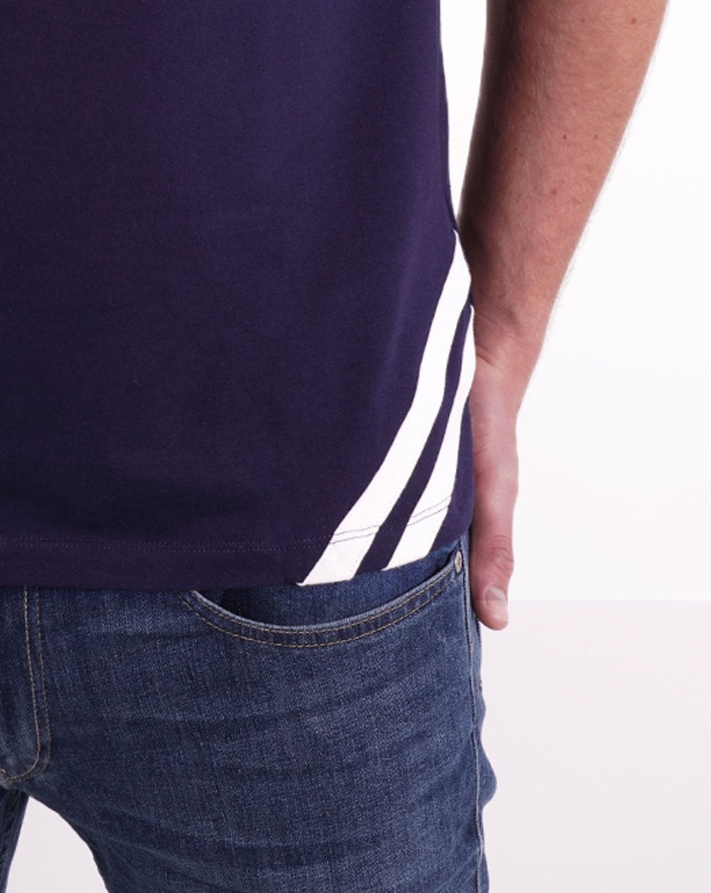Sergio Tacchini Retro-Poloshirt Marineblau