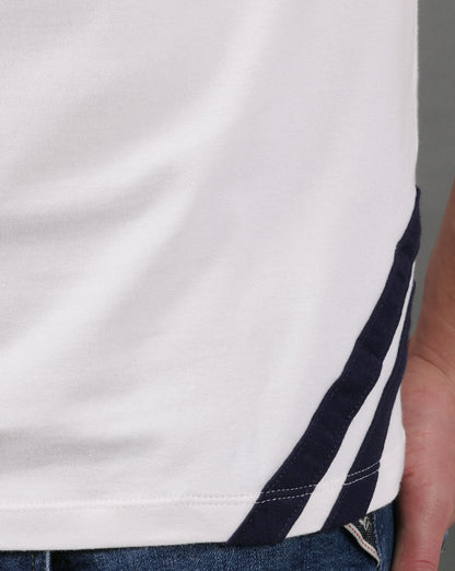 Sergio Tacchini 2-Streifen-T-Shirt Gardenia