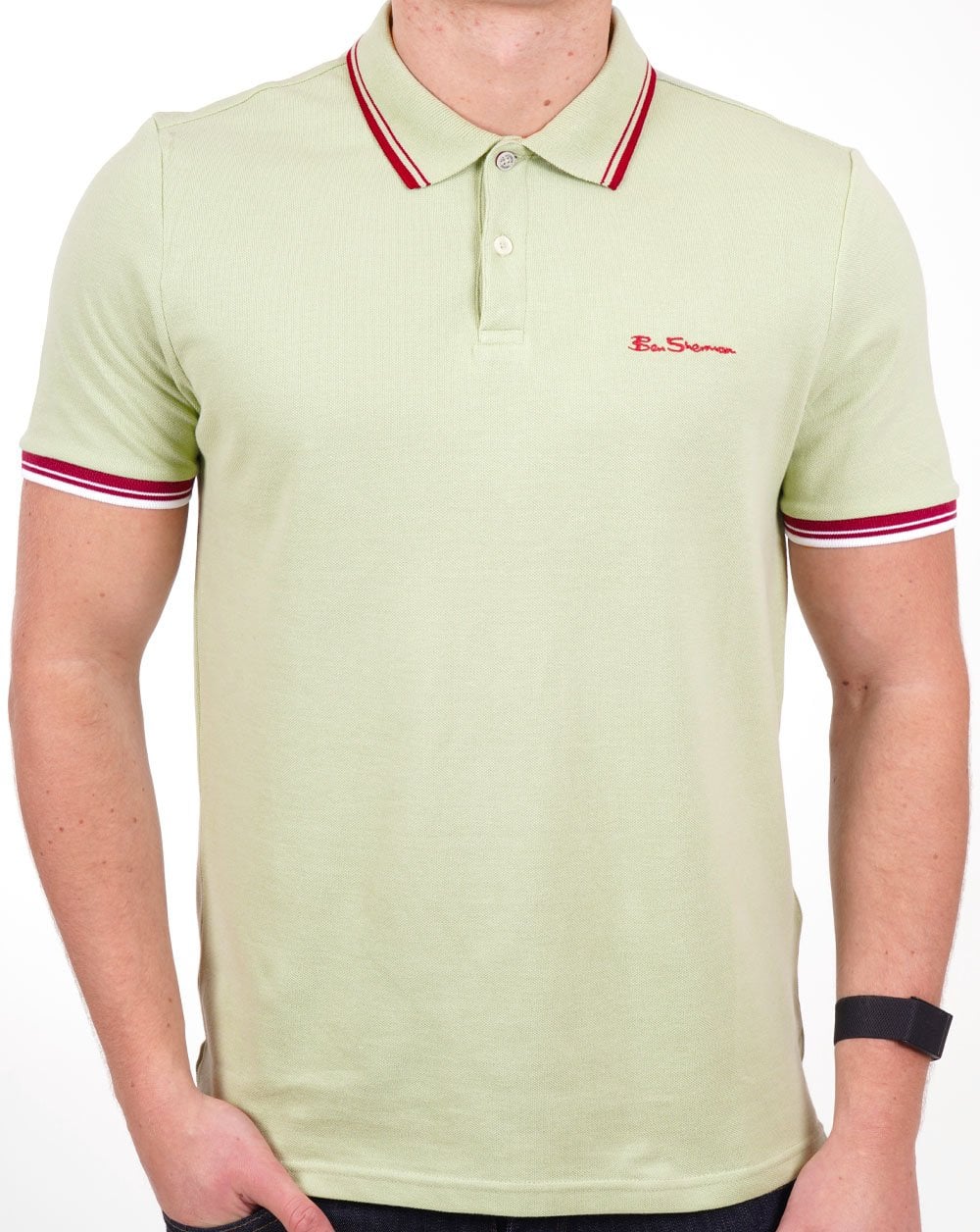 Ben Sherman Poloshirt Hellgrün