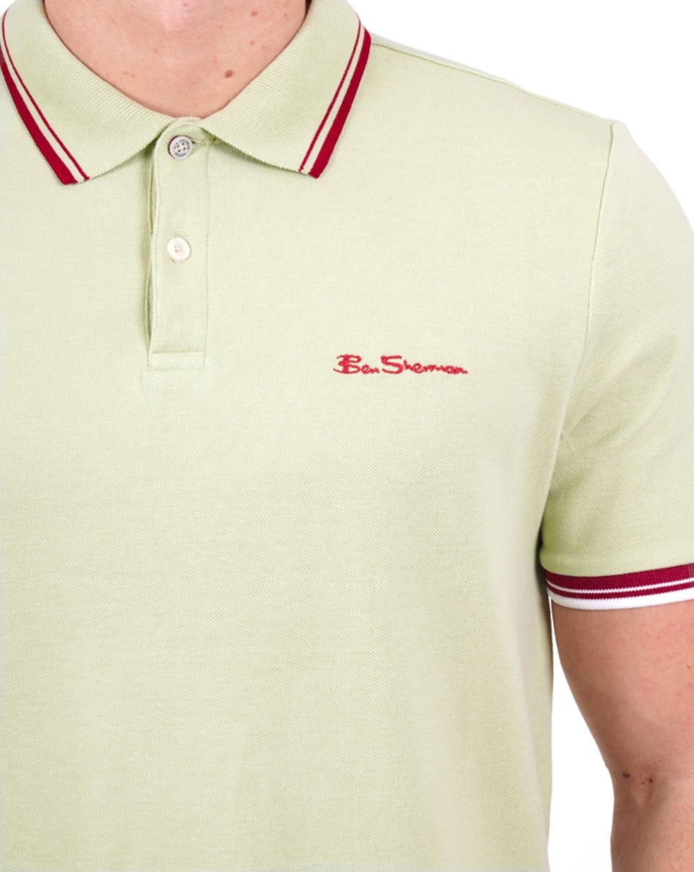 Ben Sherman Poloshirt Hellgrün