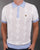 Gabicci Vintage Dafoe Knit Polo White Sky