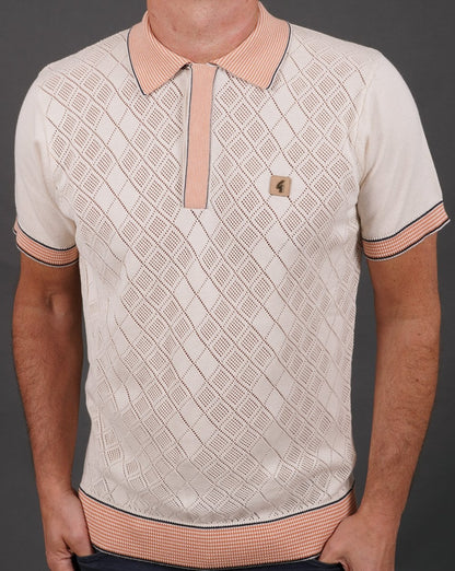 Gabicci Vintage Dafoe Strickpolo Cremepfirsich