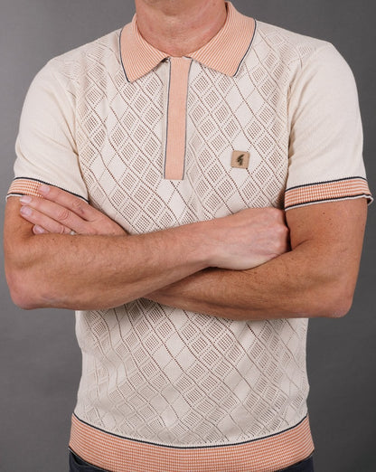 Gabicci Vintage Dafoe Strickpolo Cremepfirsich