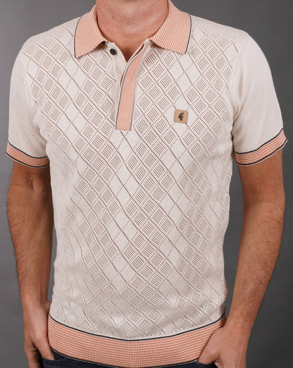 Gabicci Vintage Dafoe Strickpolo Cremepfirsich
