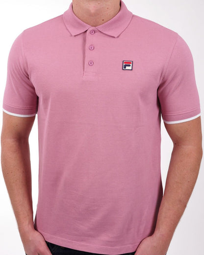 Fila Vintage Classic Poloshirt Foxglove Pink