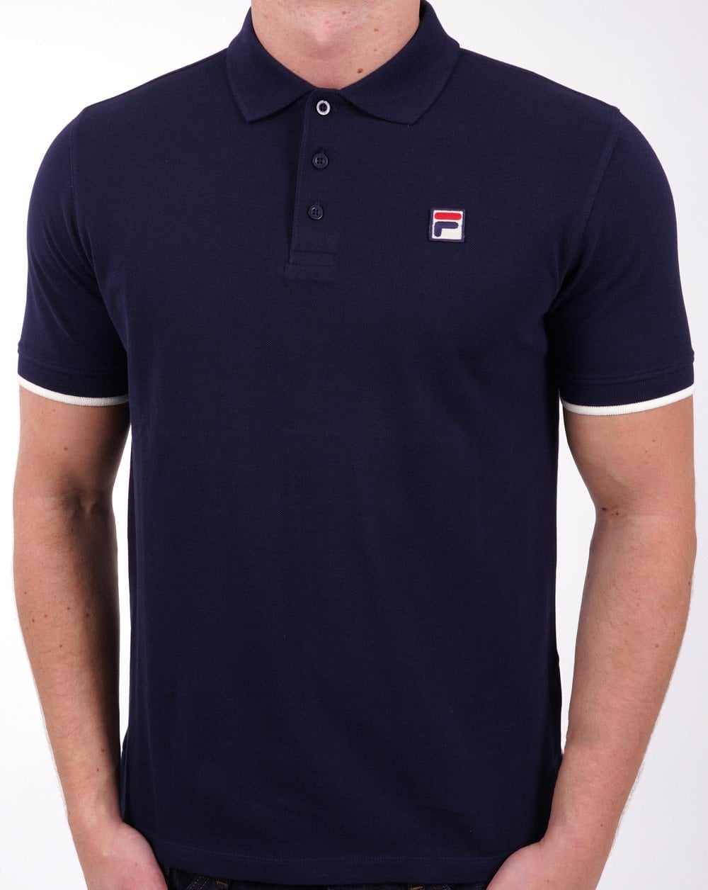 Fila Vintage Classic Poloshirt, Marineblau