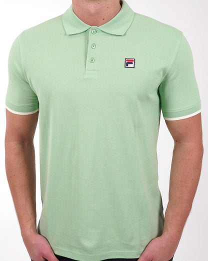 Fila Vintage Classic Poloshirt Grün