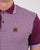 Trojan Geometric Pattern Panel Polo Port/Sky