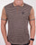 Trojan Geometric Pattern Panel Polo Camel/Navy