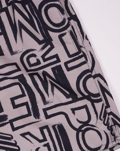 Emporio Armani Badeshorts mit Schriftzug in Sand