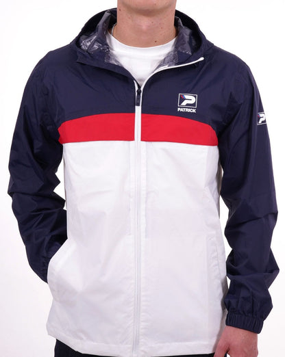 Patrick Klassische Regenjacke Marineblau/Weiß