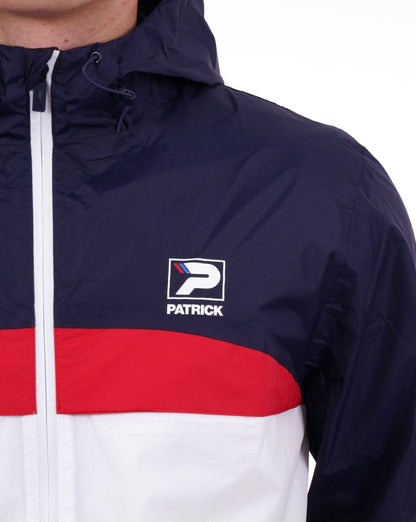 Patrick Klassische Regenjacke Marineblau/Weiß