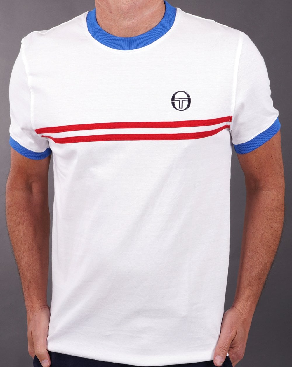 Sergio Tacchini Supermac T-Shirt Weiß/Rot