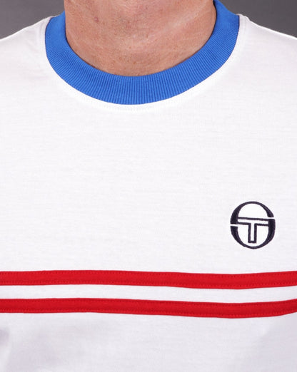 Sergio Tacchini Supermac T-Shirt Weiß/Rot