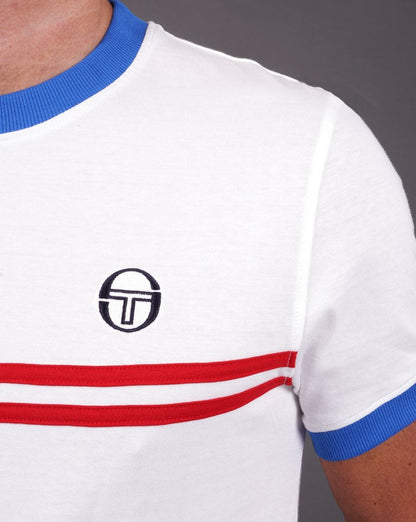 Sergio Tacchini Supermac T-Shirt Weiß/Rot