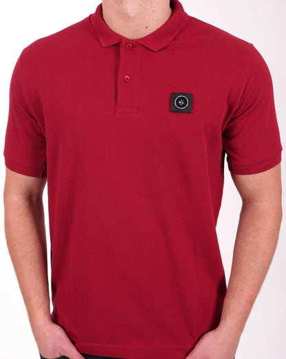 Marshall Artist Siren Poloshirt Dunkelrot