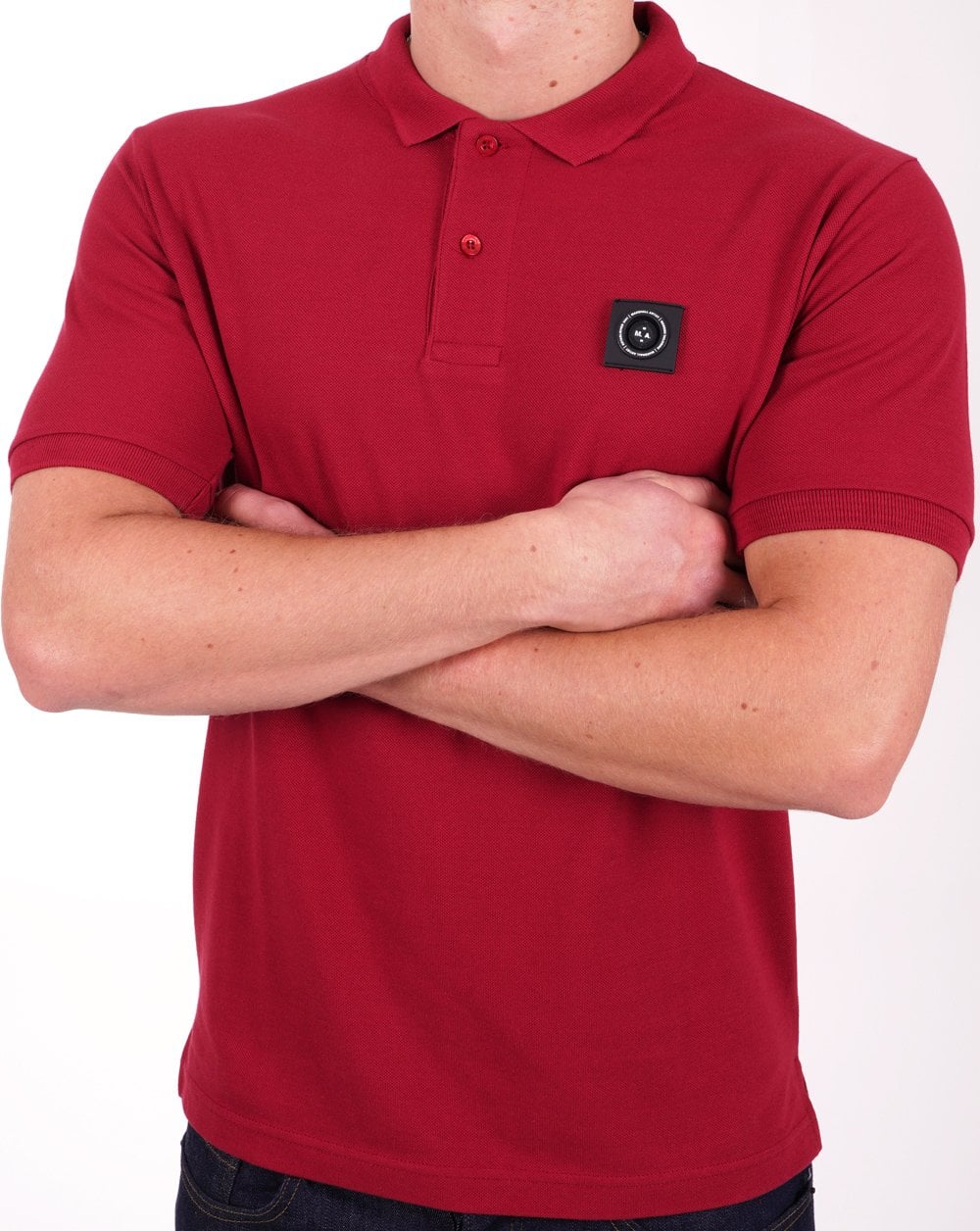 Marshall Artist Siren Poloshirt Dunkelrot