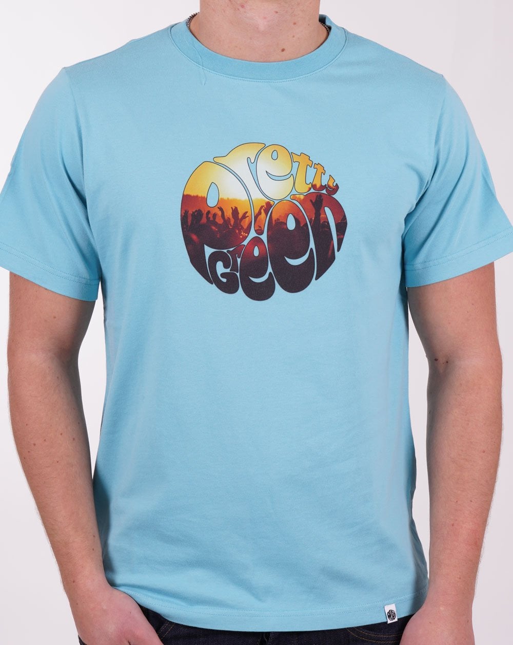 Pretty Green Festival Crowd T-Shirt Hellblau