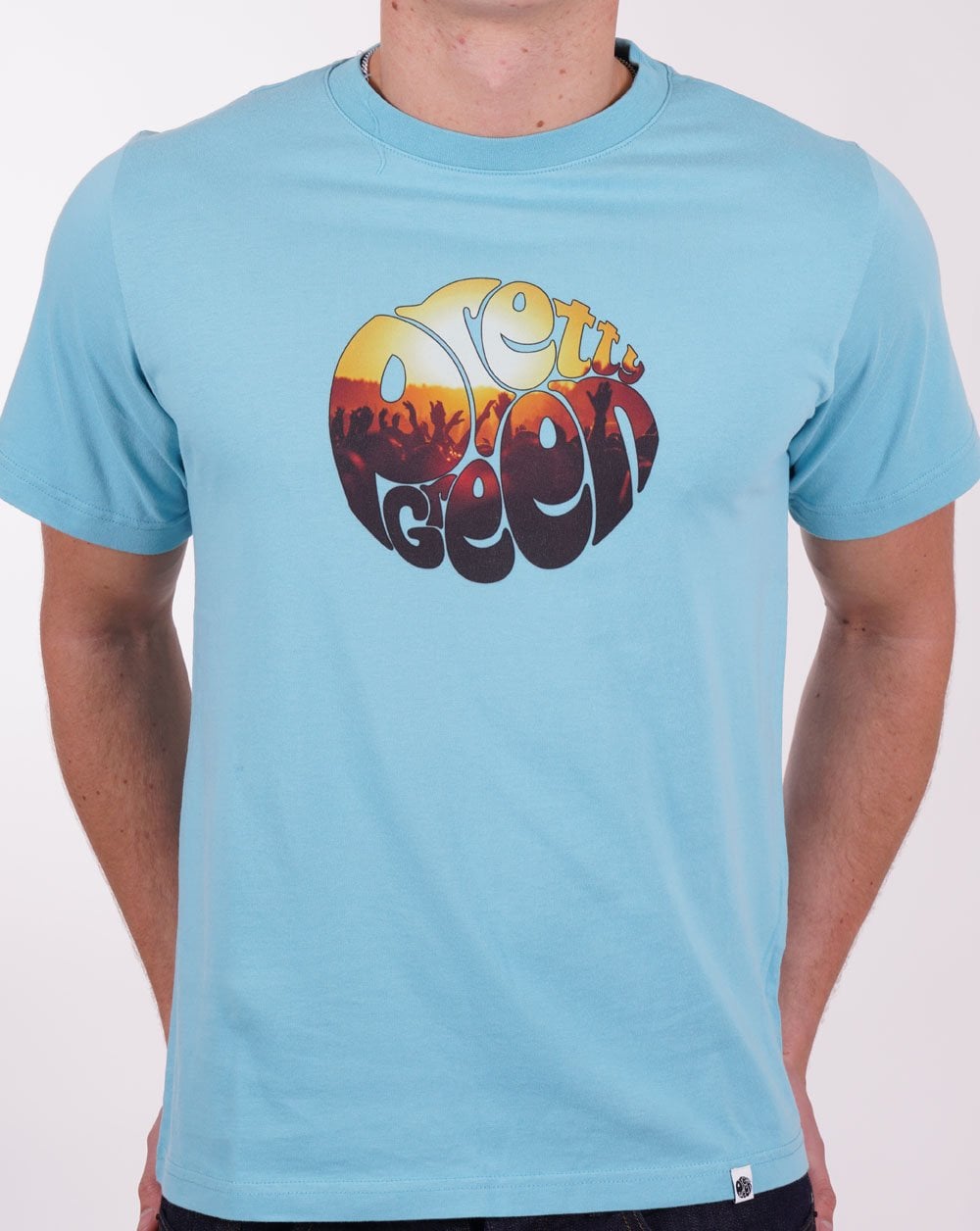Pretty Green Festival Crowd T-Shirt Hellblau