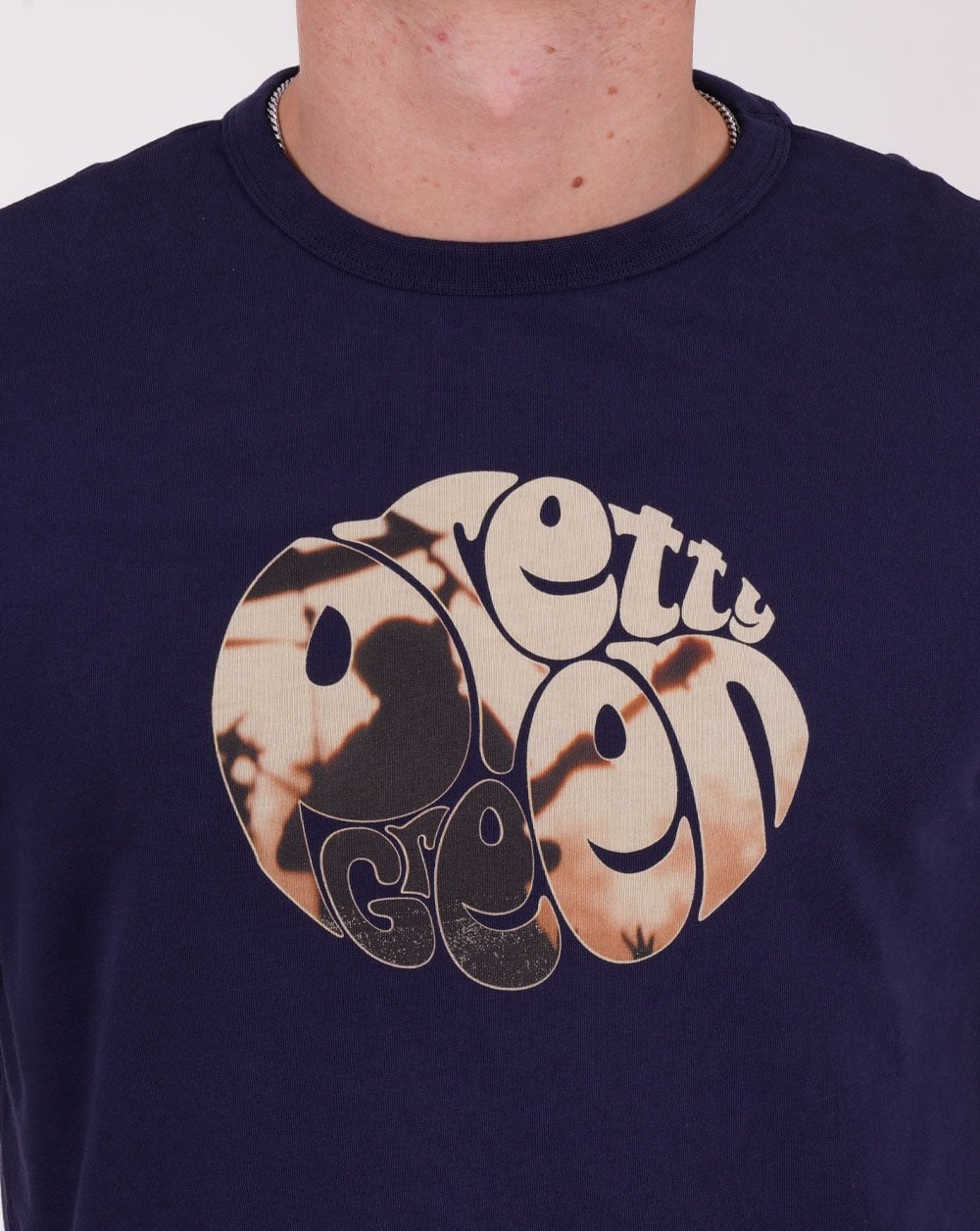 Pretty Green Frontman T-Shirt Marineblau