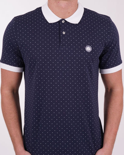 Hübsches grünes Ribera Polka Dot Polo Navy