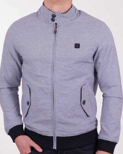 Gabicci Vintage Hadrian Dogtooth Harrington Marina Blau