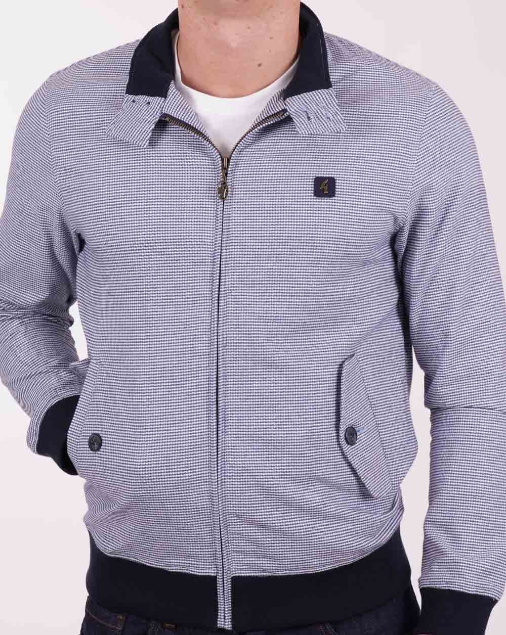 Gabicci Vintage Hadrian Dogtooth Harrington Marina Blau