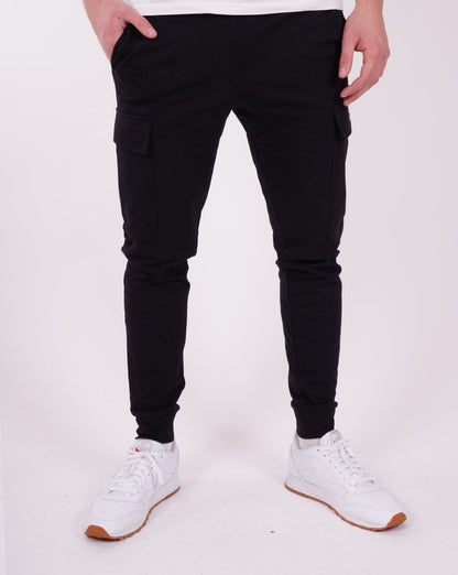 EA7 Emporio Armani Baumwoll-Cargohose Schwarz
