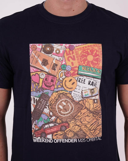 Weekend Offender M25 T-Shirt Marineblau