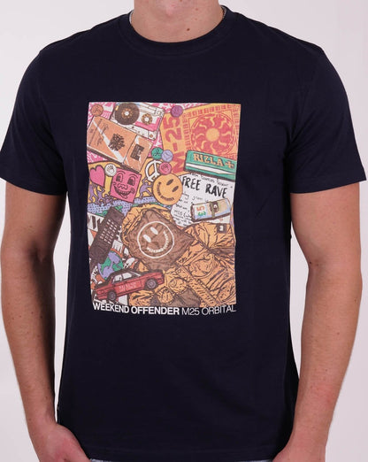 Weekend Offender M25 T-Shirt Marineblau