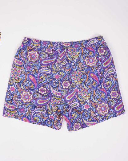 Pretty Green – Festival-Badeshorts mit Paisleymuster, mehrfarbig