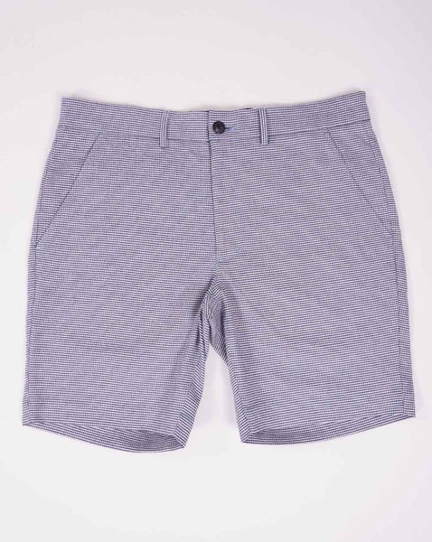 Gabicci Vintage Dogtooth Check Shorts Marina Blue
