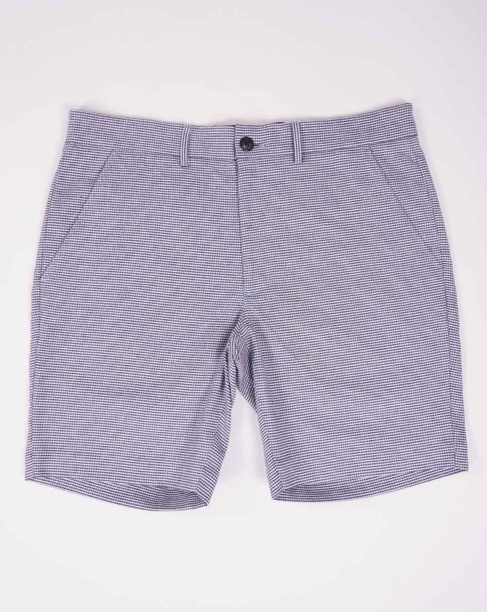 Gabicci Vintage-Shorts mit Hahnentrittmuster, Marina Blue
