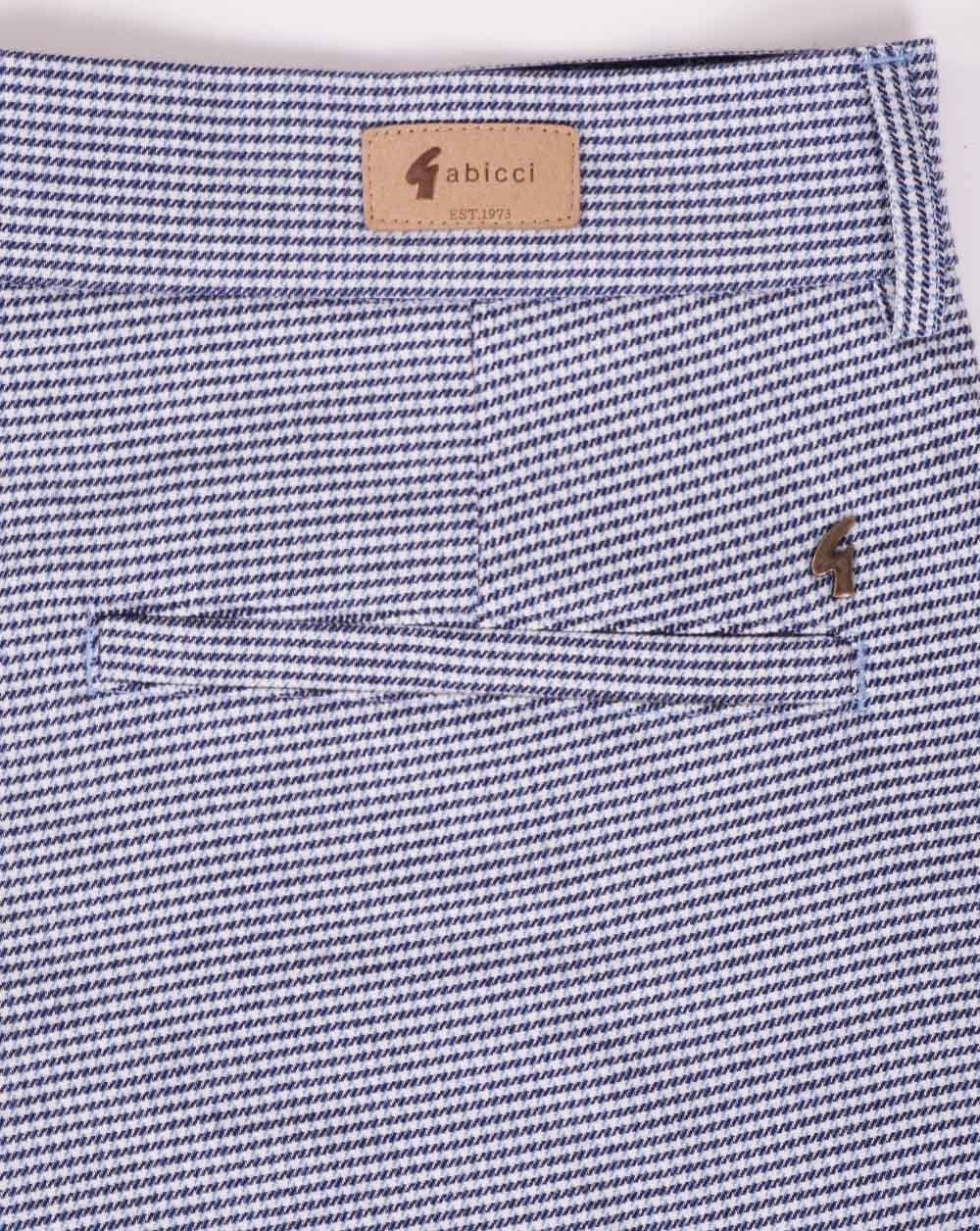 Gabicci Vintage-Shorts mit Hahnentrittmuster, Marina Blue