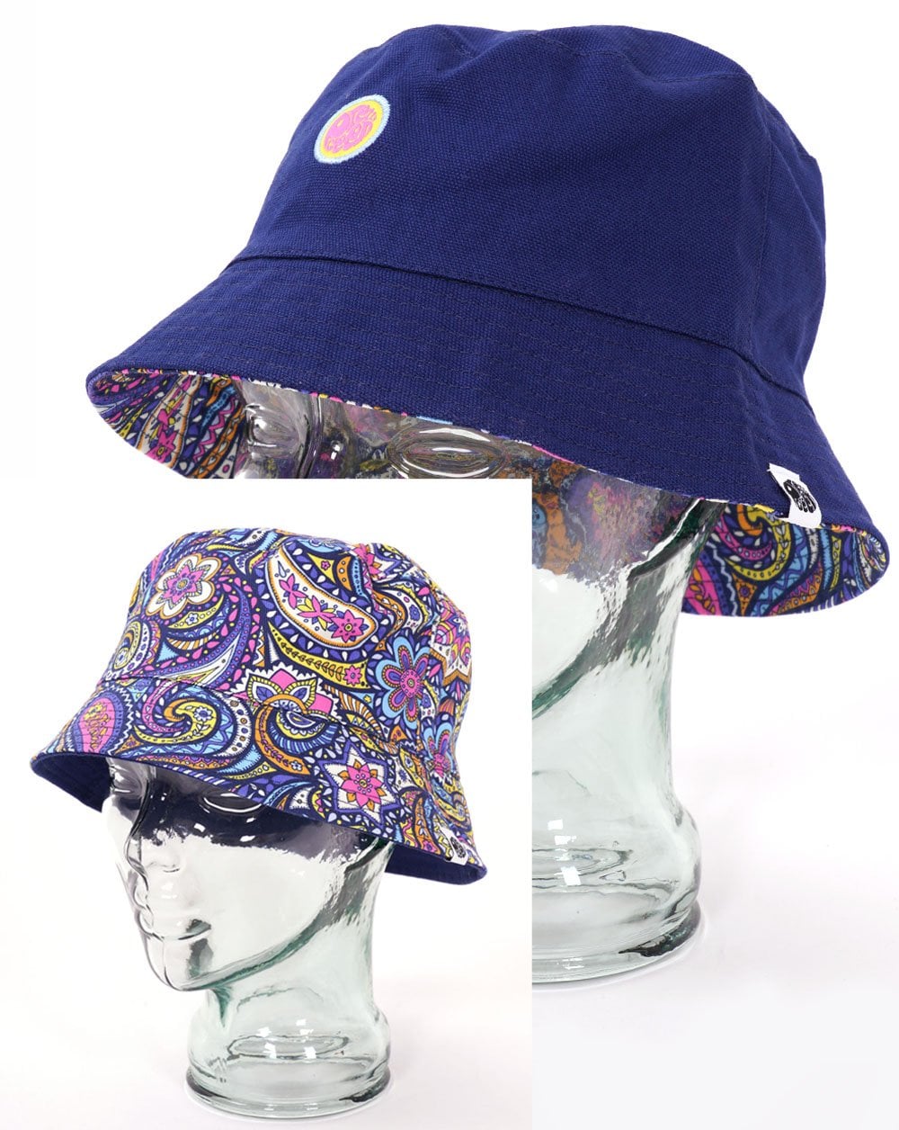 Pretty Green Wendbare Festival-Cricketmütze mit Paisleymuster, mehrfarbig