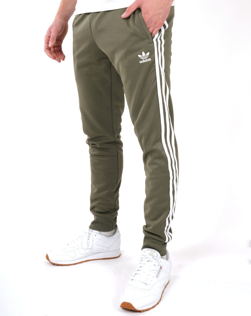 Adidas Originals Superstar Trainingshose Olivgrün
