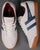 Gola Harrier Suede Trainer Off White /Blue / Burgundy