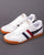 Gola Harrier Leather Trainer White/Navy/Red