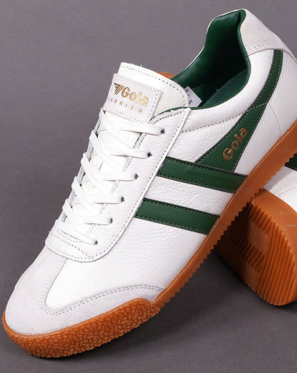 Gola Harrier Ledersneaker Weiß/Grün