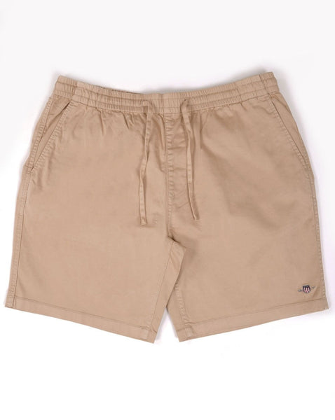 Gant Drawstring Logo Shorts Sand