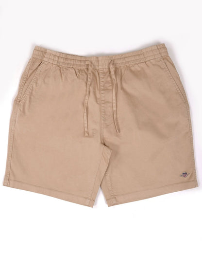 Gant Shorts mit Kordelzug und Logo Sand