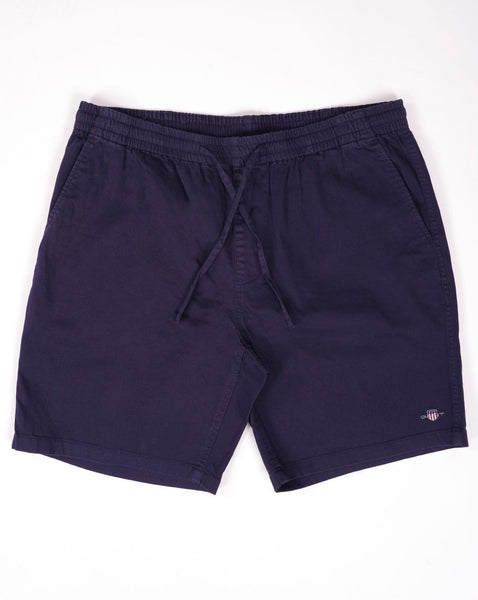 Gant Drawstring Logo Shorts Navy