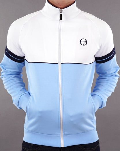 Sergio Tacchini Orion Trainingsjacke Weiß/Himmelblau